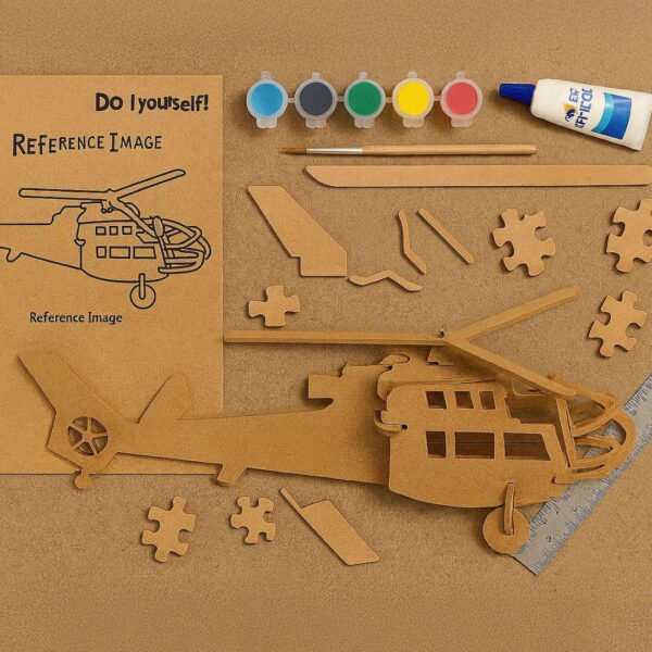 3D Helicopter Puzzle Kit - Image 2