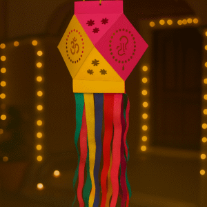Lantern Kit / Aakash Butti - Pink & Yellow