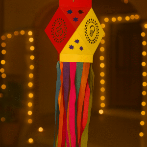 Lantern Kit / Aakash Butti - Red & Yellow