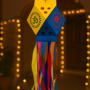 Lantern Kit / Aakash Butti - Blue & Yellow